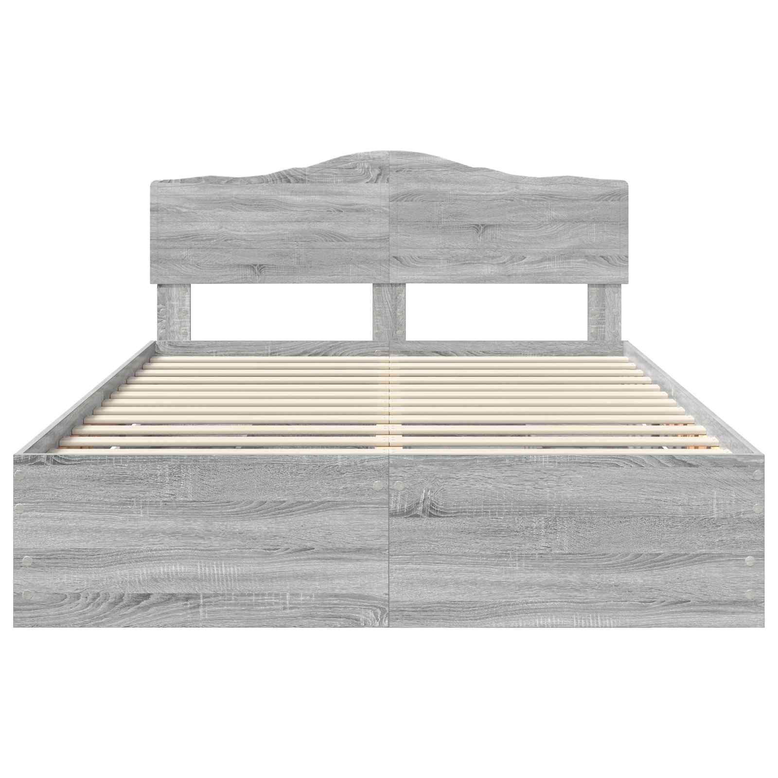 Bettrahmen Graues Sonoma 140 x 200 cm Ingenieurs Holz