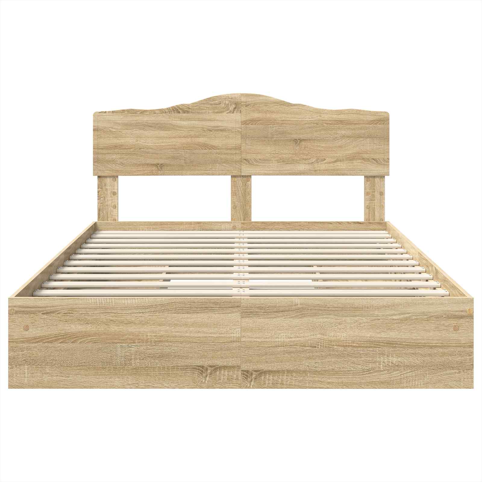 Aufbewahrungsbett Sonoma-Eiche 160 x 200 cm Holzwerkstoff