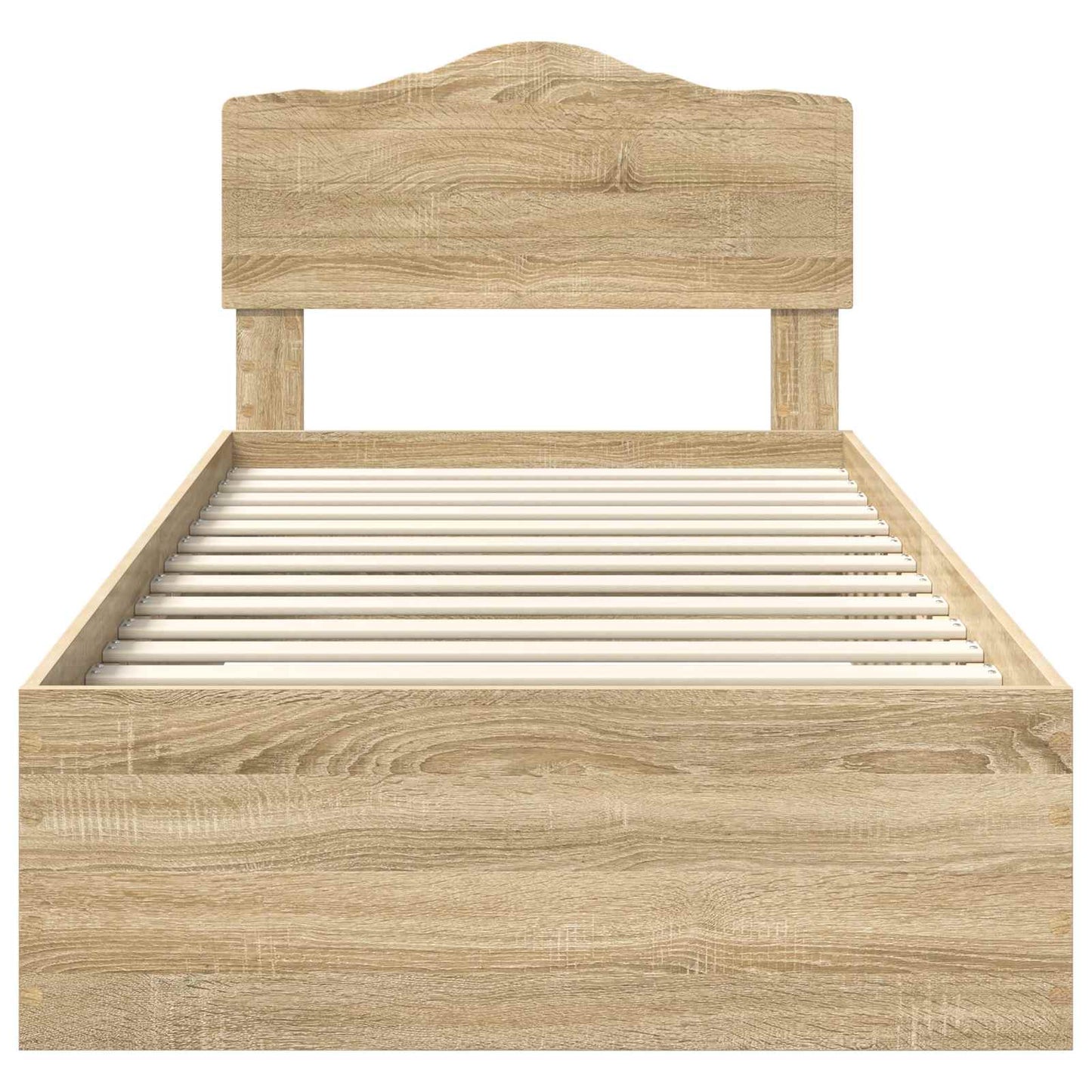 Bettrahmen mit Kopfteil Sonoma-Eiche 70 x 190 cm Holzwerkstoff
