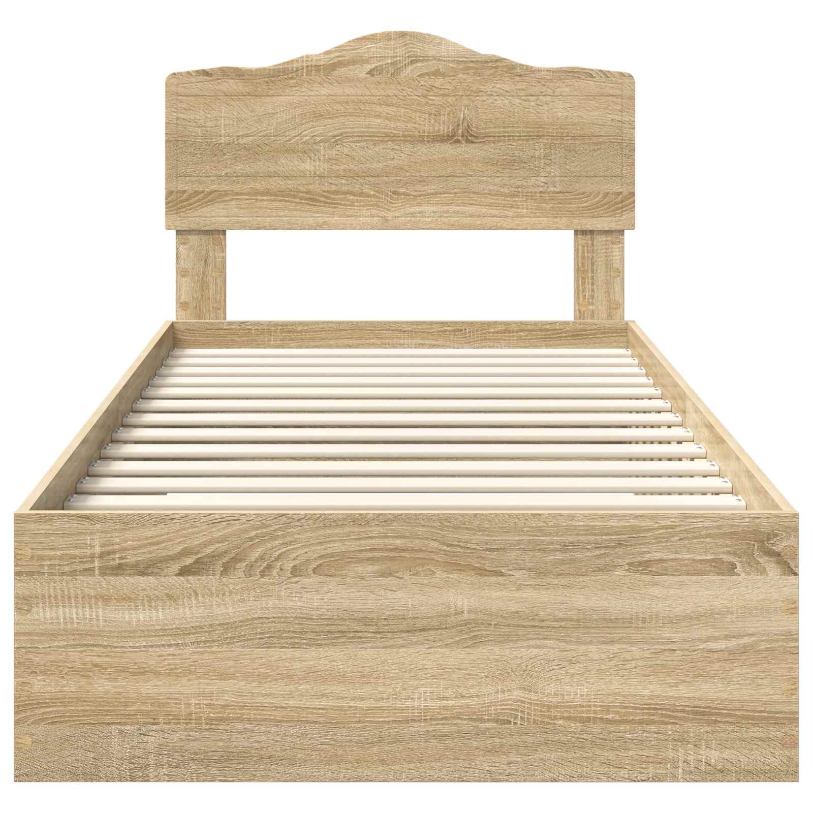 Bettrahmen mit Kopfteil Sonoma-Eiche 70 x 190 cm Holzwerkstoff