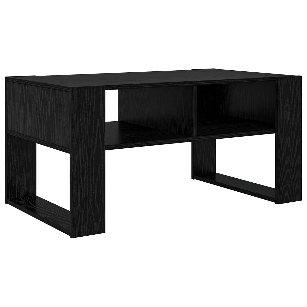 Couchtisch Schwarz Eichen-Optik 92 x 53 x 45 cm Holzwerkstoff