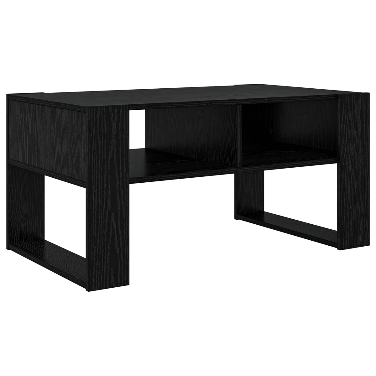 Couchtisch Schwarz Eichen-Optik 92 x 53 x 45 cm Holzwerkstoff