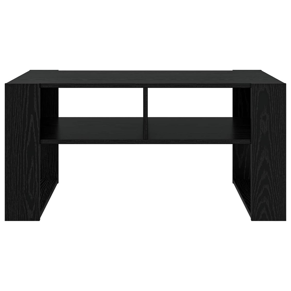 Couchtisch Schwarz Eichen-Optik 92 x 53 x 45 cm Holzwerkstoff
