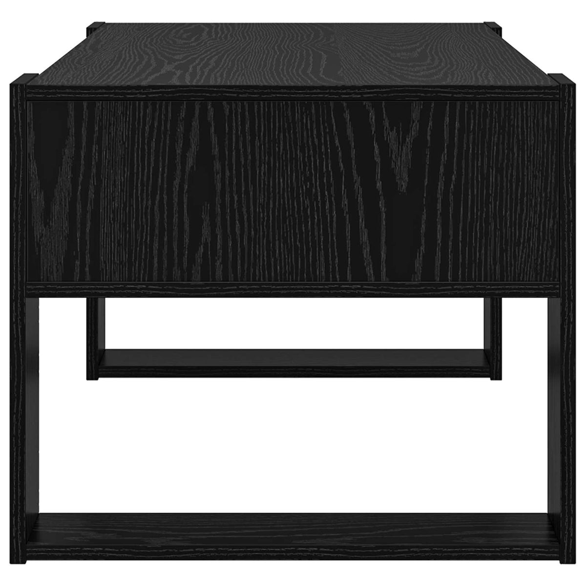 Couchtisch Schwarz Eichen-Optik 92 x 53 x 45 cm Holzwerkstoff