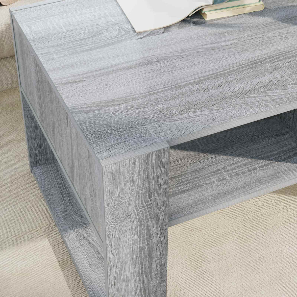 Couchtisch Sonoma-Grau 92 x 53 x 45 cm Holzwerkstoff