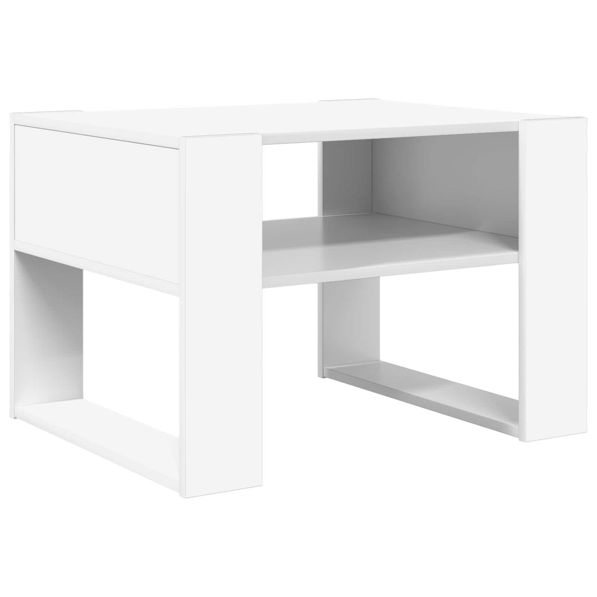 Couchtisch Weiß 66 x 53 x 45 cm Holzwerkstoff