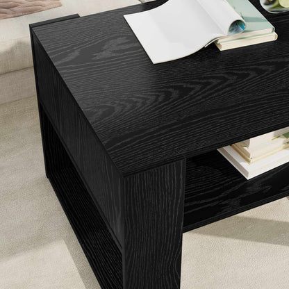 Couchtisch Schwarz Eichen-Optik 66 x 53 x 45 cm Holzwerkstoff