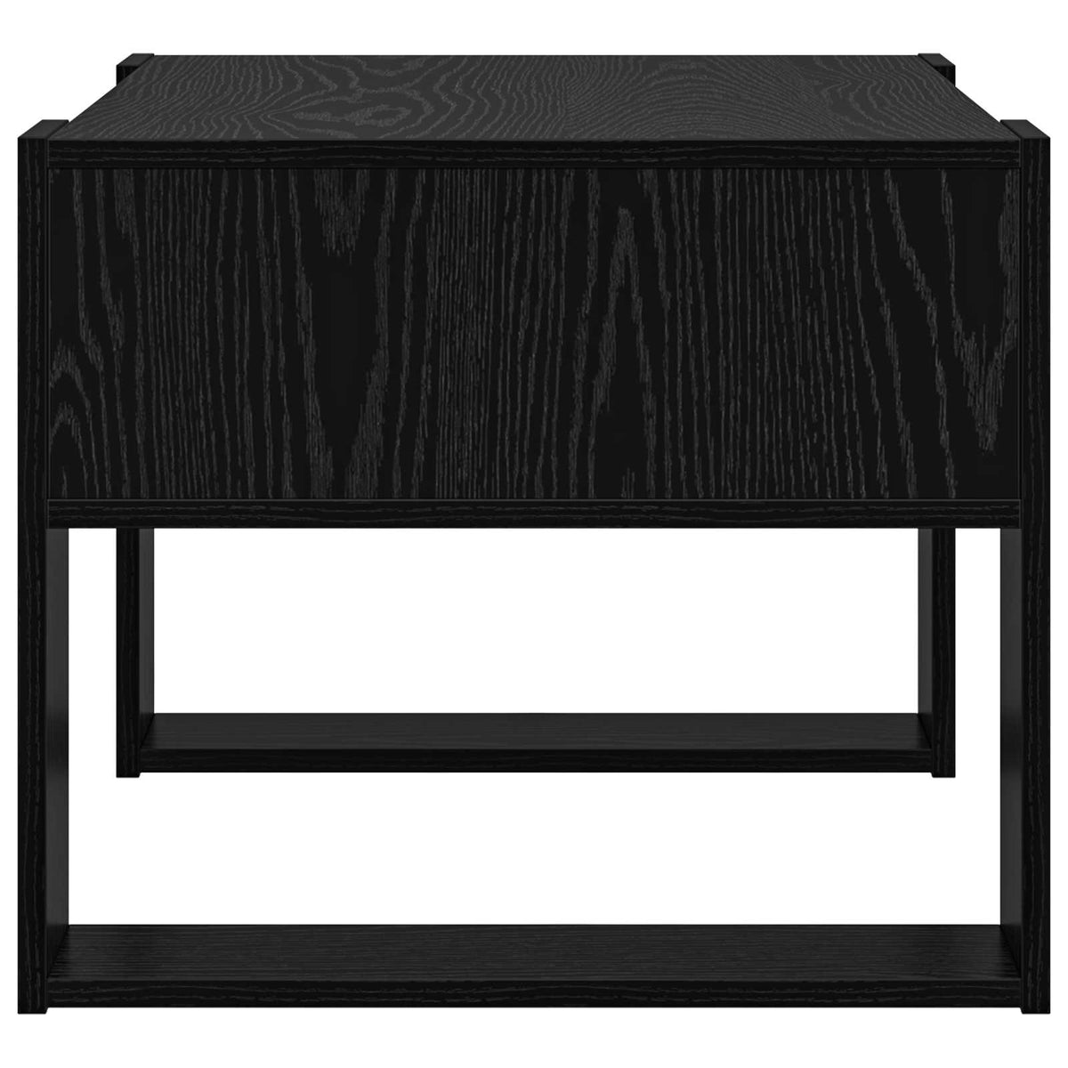 Couchtisch Schwarz Eichen-Optik 66 x 53 x 45 cm Holzwerkstoff