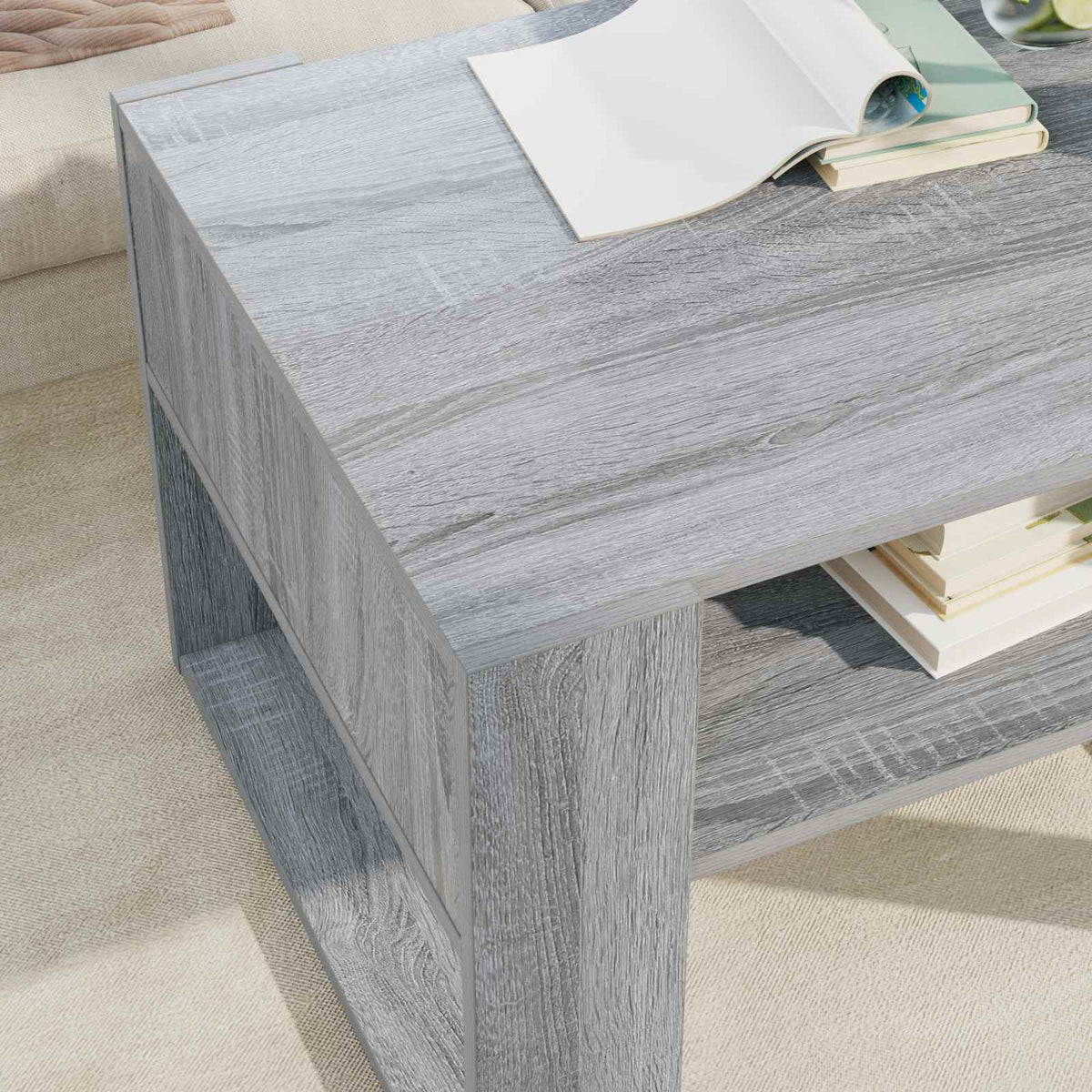 Couchtisch Sonoma-Grau 66 x 53 x 45 cm Holzwerkstoff
