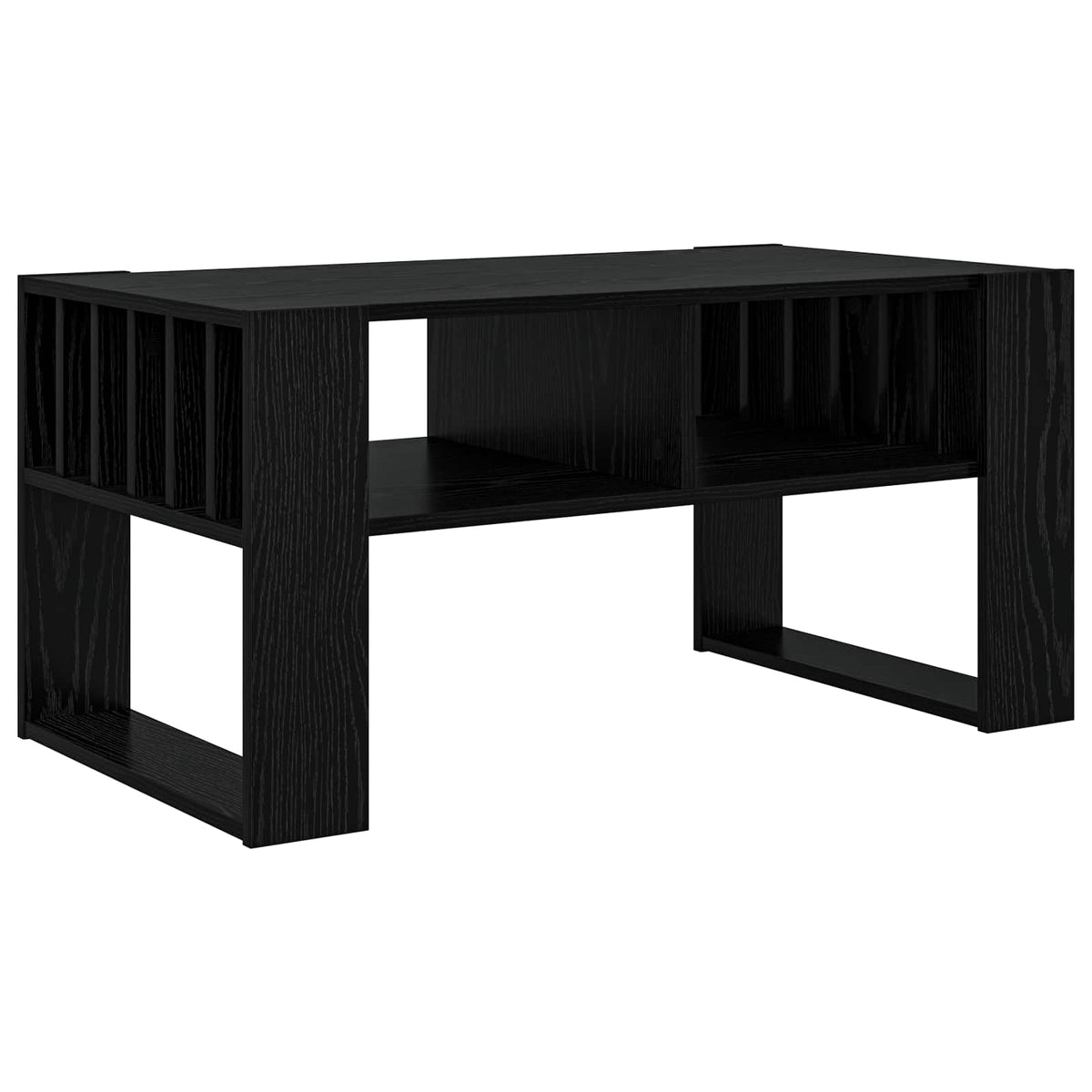 Couchtisch Schwarz Eichen-Optik 92 x 49,5 x 45 cm Holzwerkstoff
