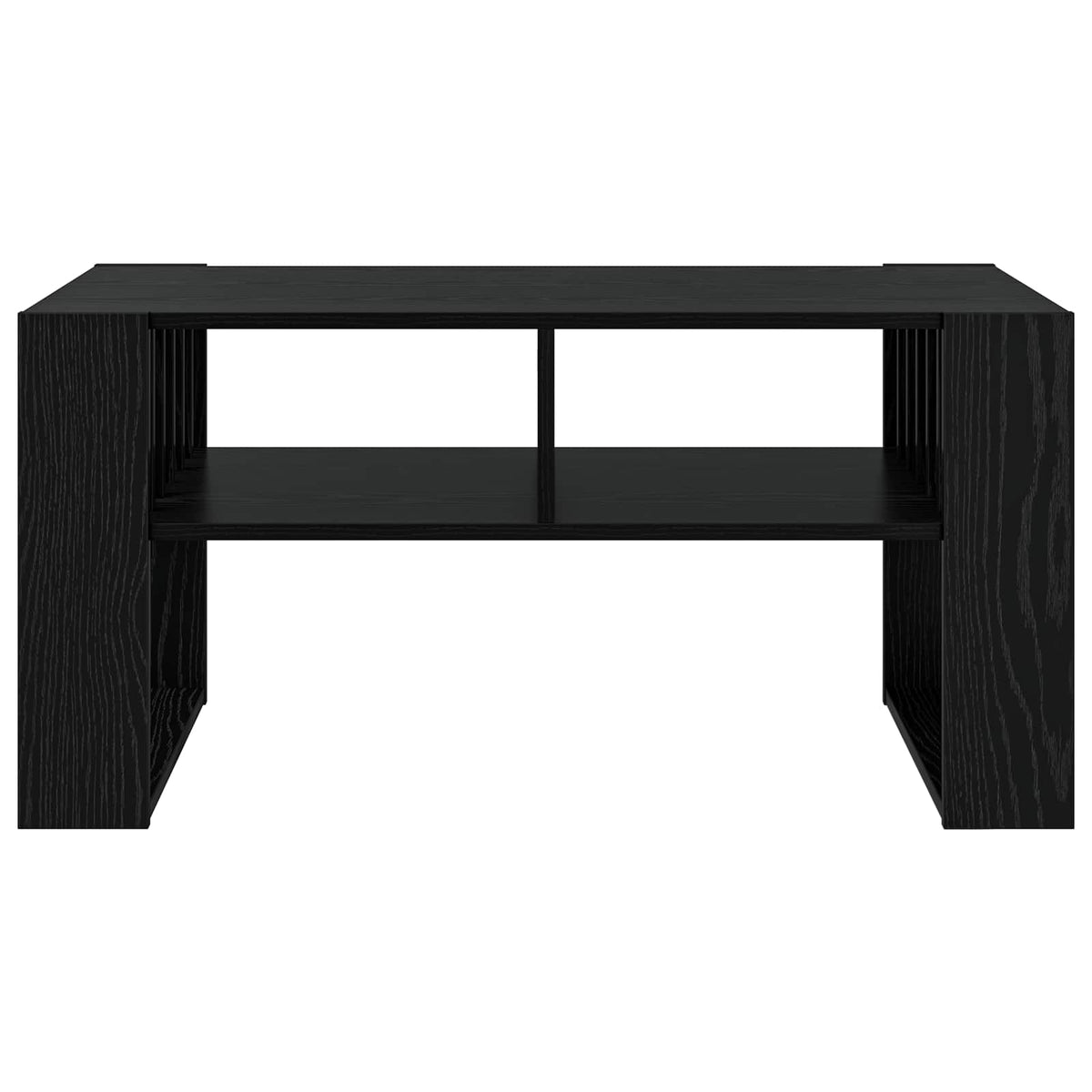 Couchtisch Schwarz Eichen-Optik 92 x 49,5 x 45 cm Holzwerkstoff