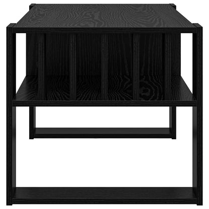 Couchtisch Schwarz Eichen-Optik 92 x 49,5 x 45 cm Holzwerkstoff