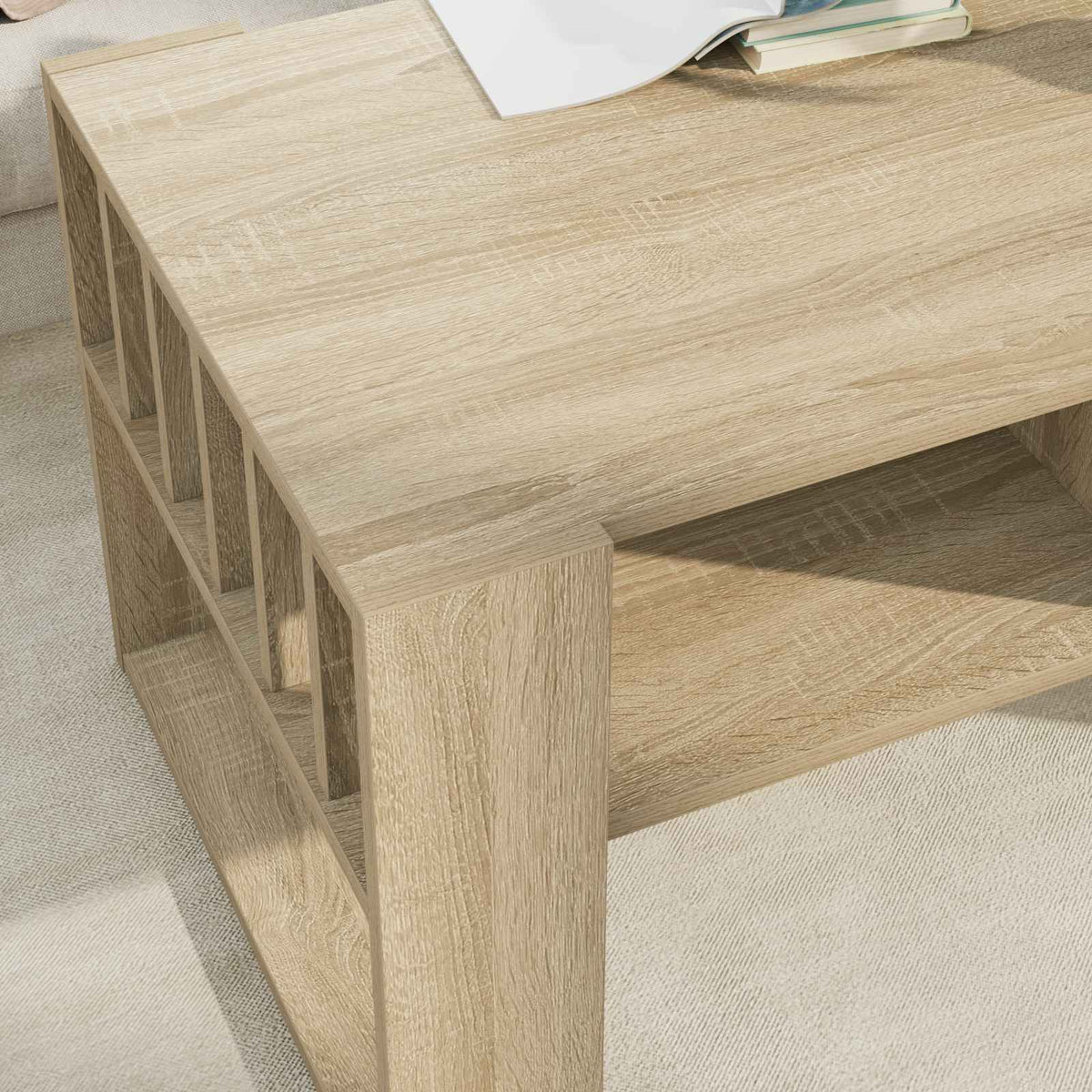 Couchtisch Sonoma-Eiche 92 x 49,5 x 45 cm Holzwerkstoff