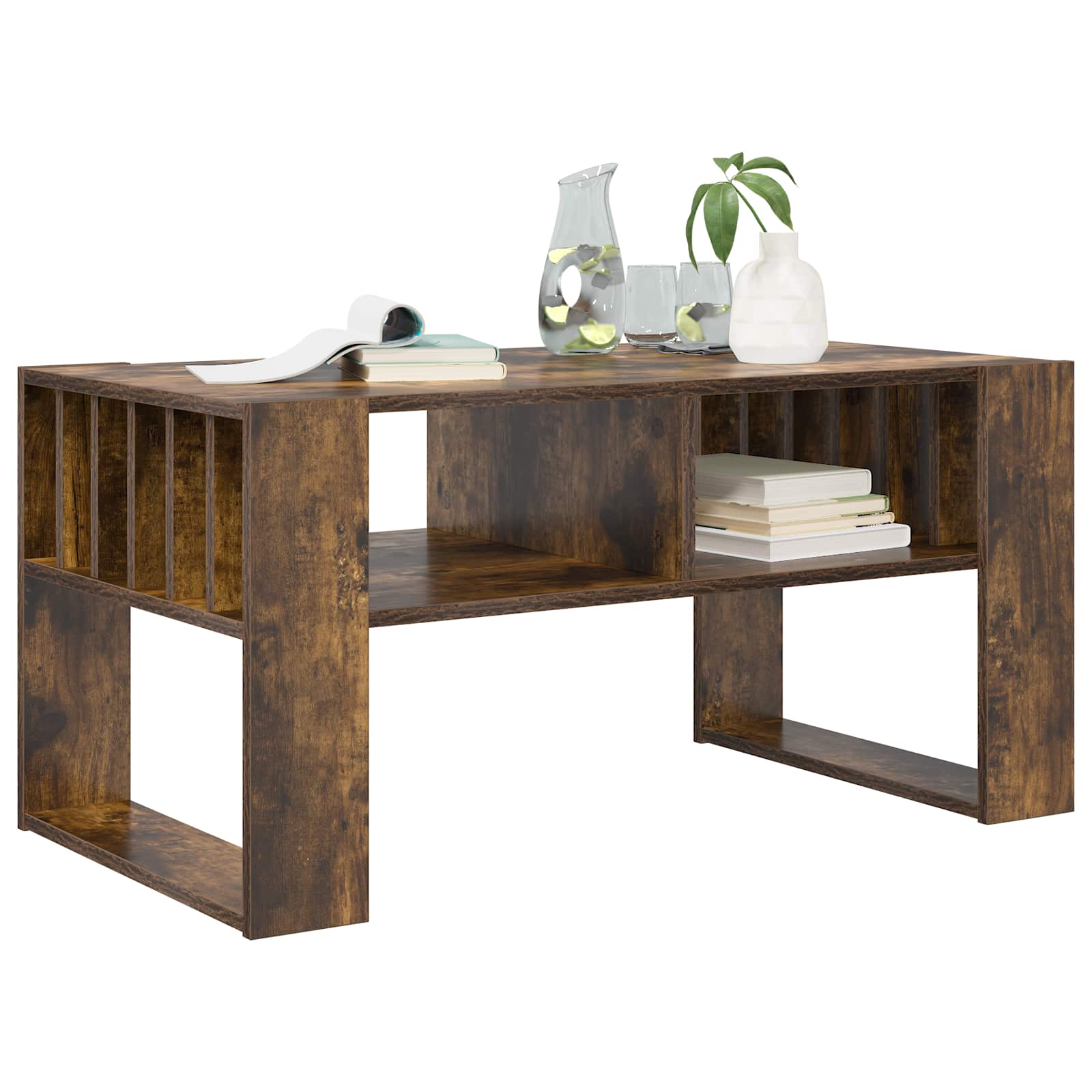 Couchtisch Geräucherte Eiche 92 x 49,5 x 45 cm Holzwerkstoff