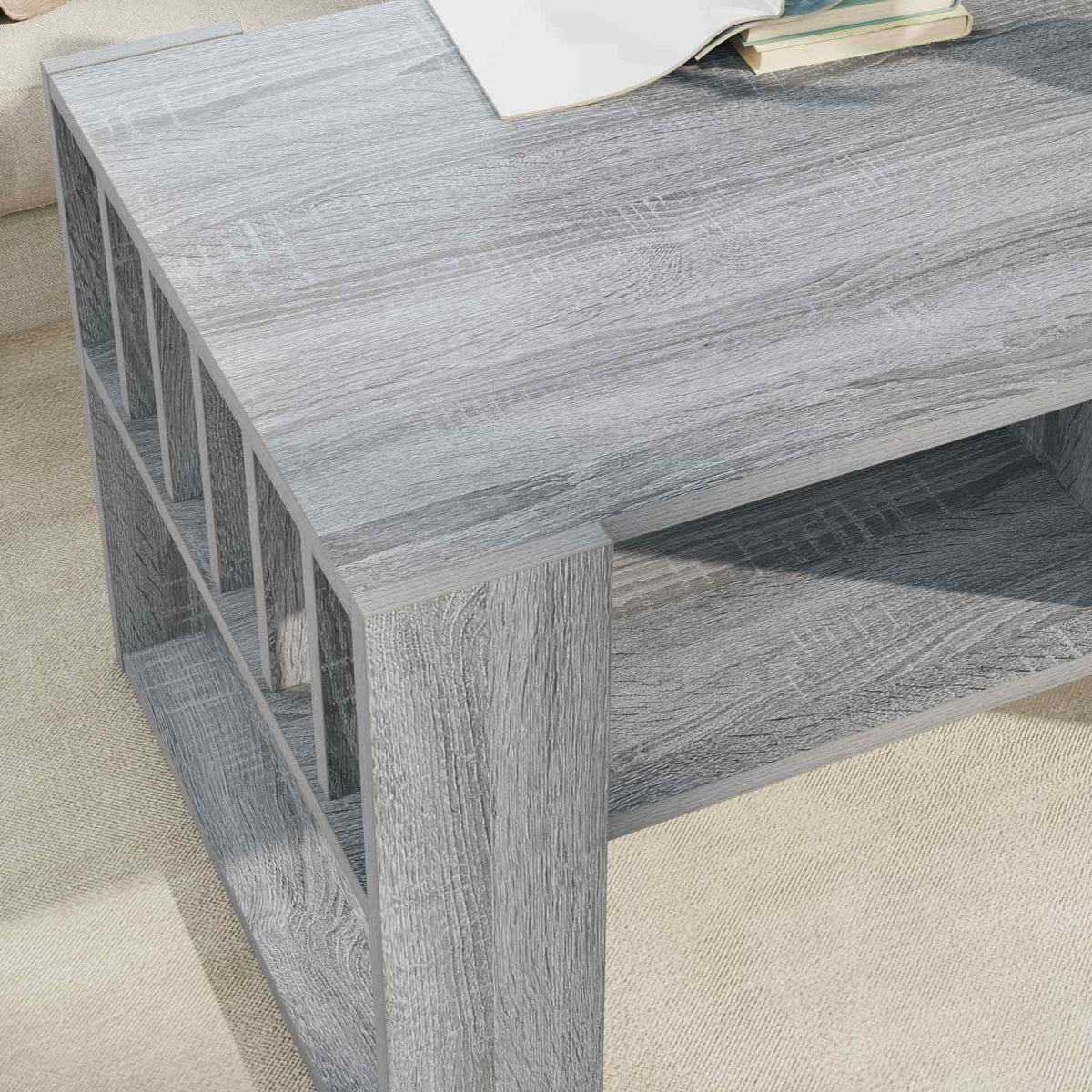 Couchtisch Sonoma-Grau 92 x 49,5 x 45 cm Holzwerkstoff