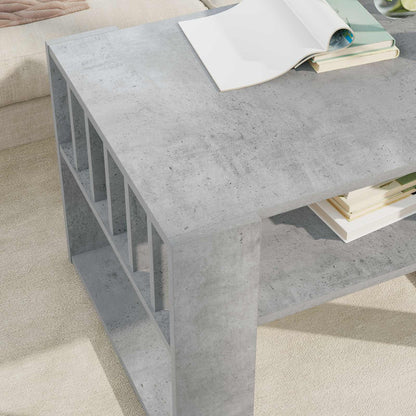 Couchtisch Beton Grau 66 x 49,5 x 45 cm Holzwerkstoff