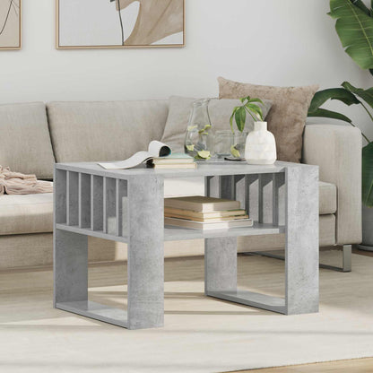 Couchtisch Beton Grau 66 x 49,5 x 45 cm Holzwerkstoff