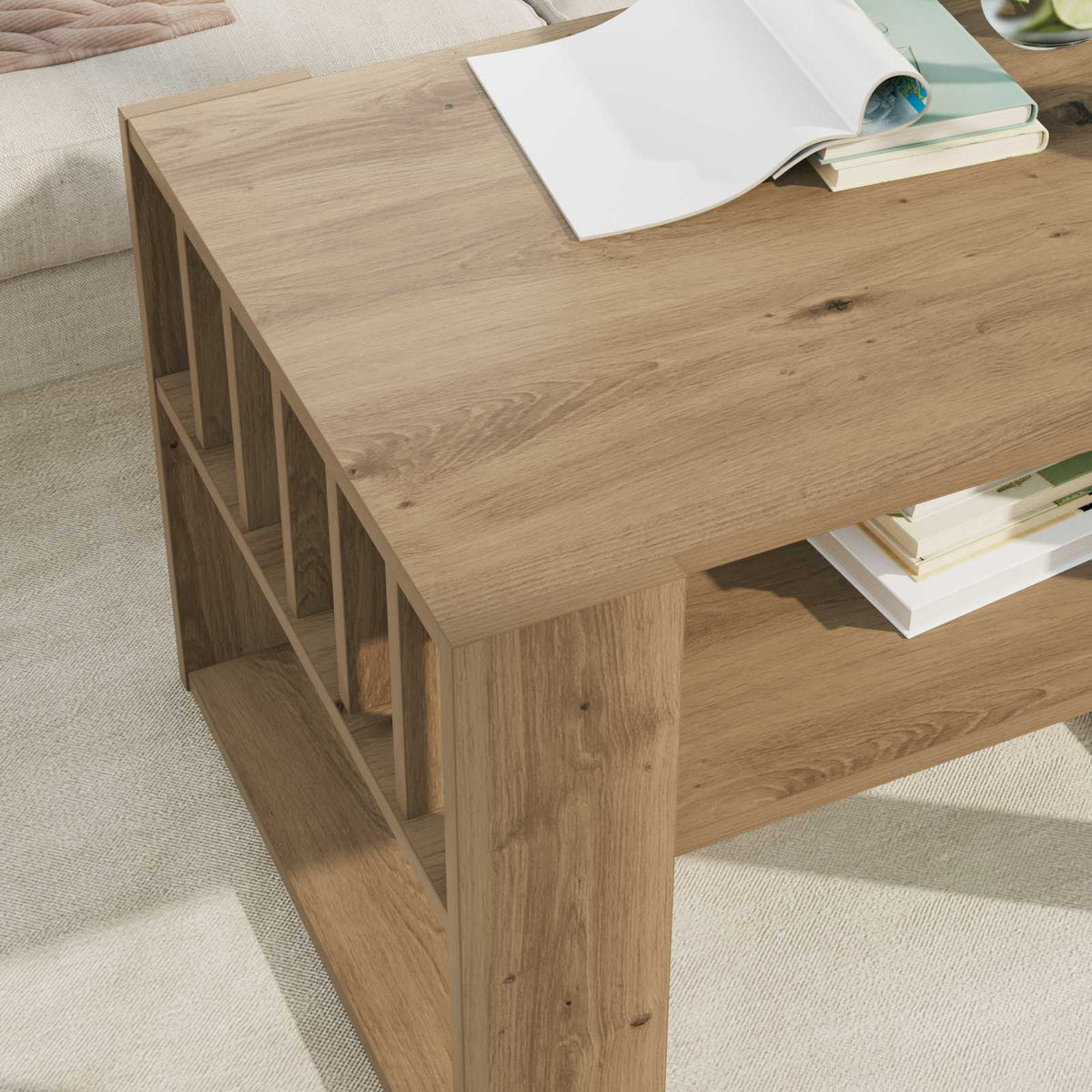 Couchtisch Artisan-Eiche 66 x 49,5 x 45 cm Holzwerkstoff