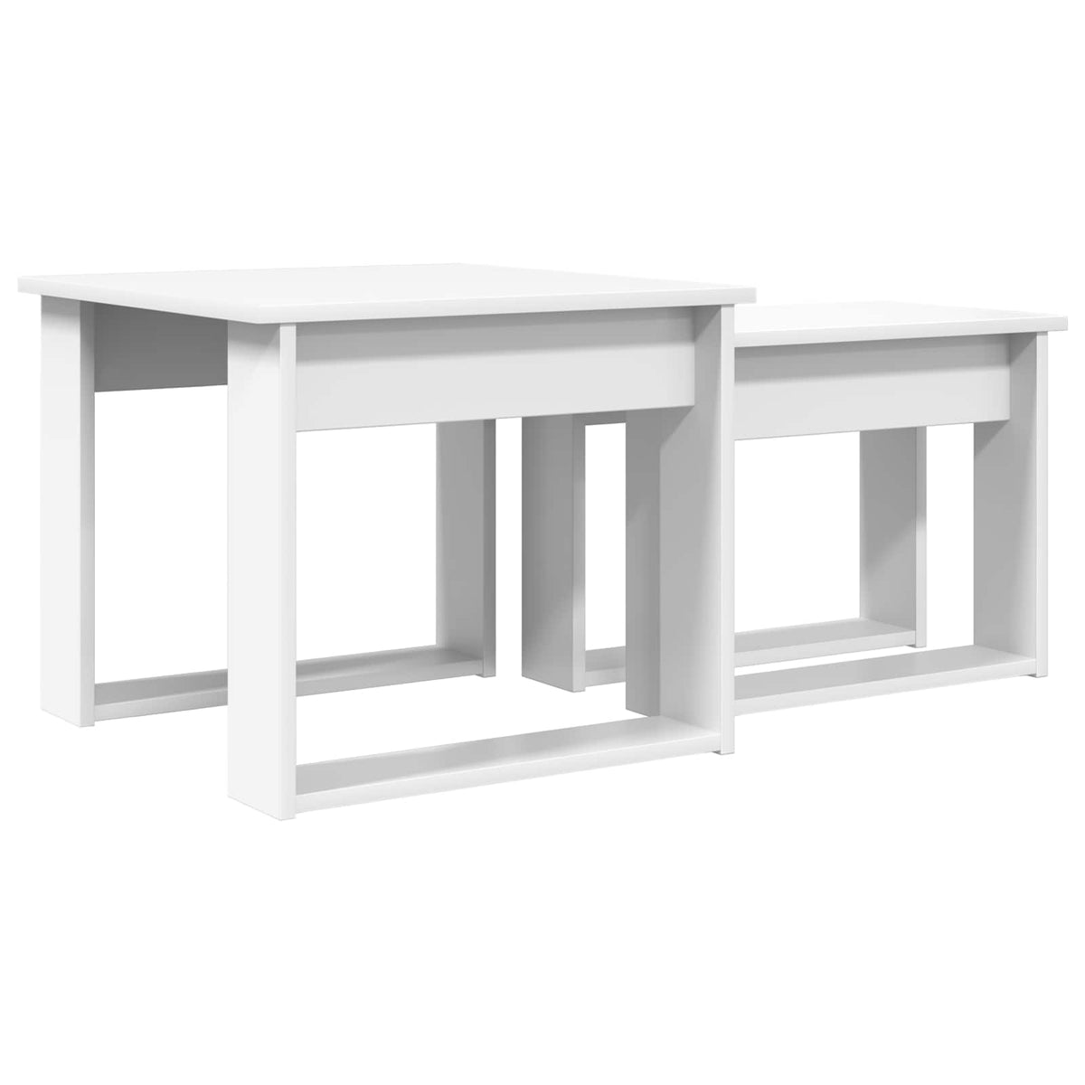 Kaffeetisch Set 2 stk. Weiß 50 x 52 x 42 cm Holzwerkstoff