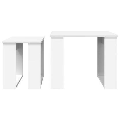 Kaffeetisch Set 2 stk. Weiß 50 x 52 x 42 cm Holzwerkstoff