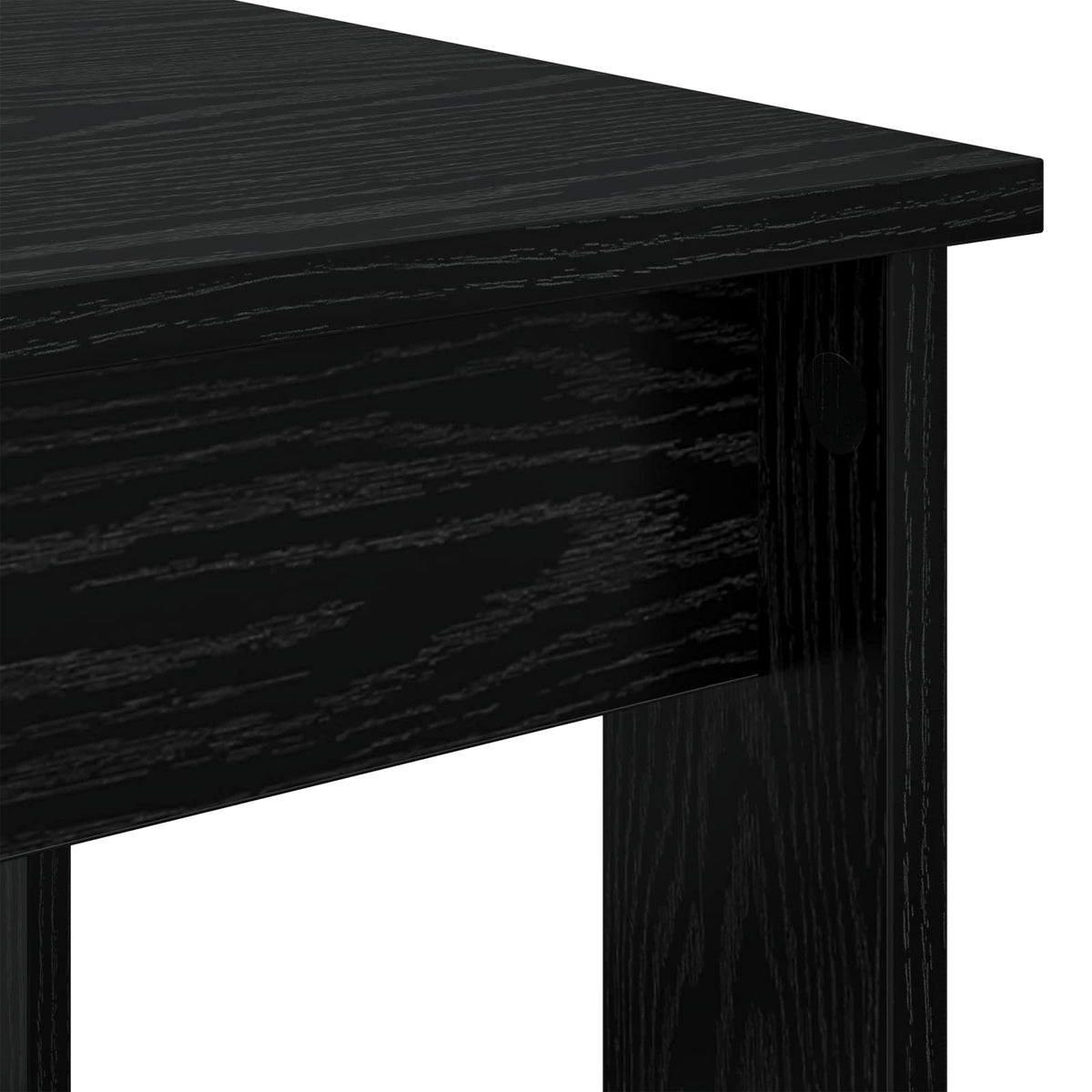 Kaffeetisch Set 2 stk. Schwarz Eichen-Optik 50 x 52 x 42 cm