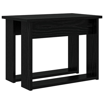 Kaffeetisch Set 2 stk. Schwarz Eichen-Optik 50 x 52 x 42 cm