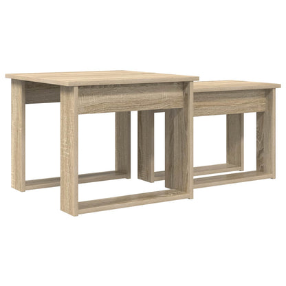 Kaffeetisch Set 2 stk. Sonoma-Eiche 50 x 52 x 42 cm