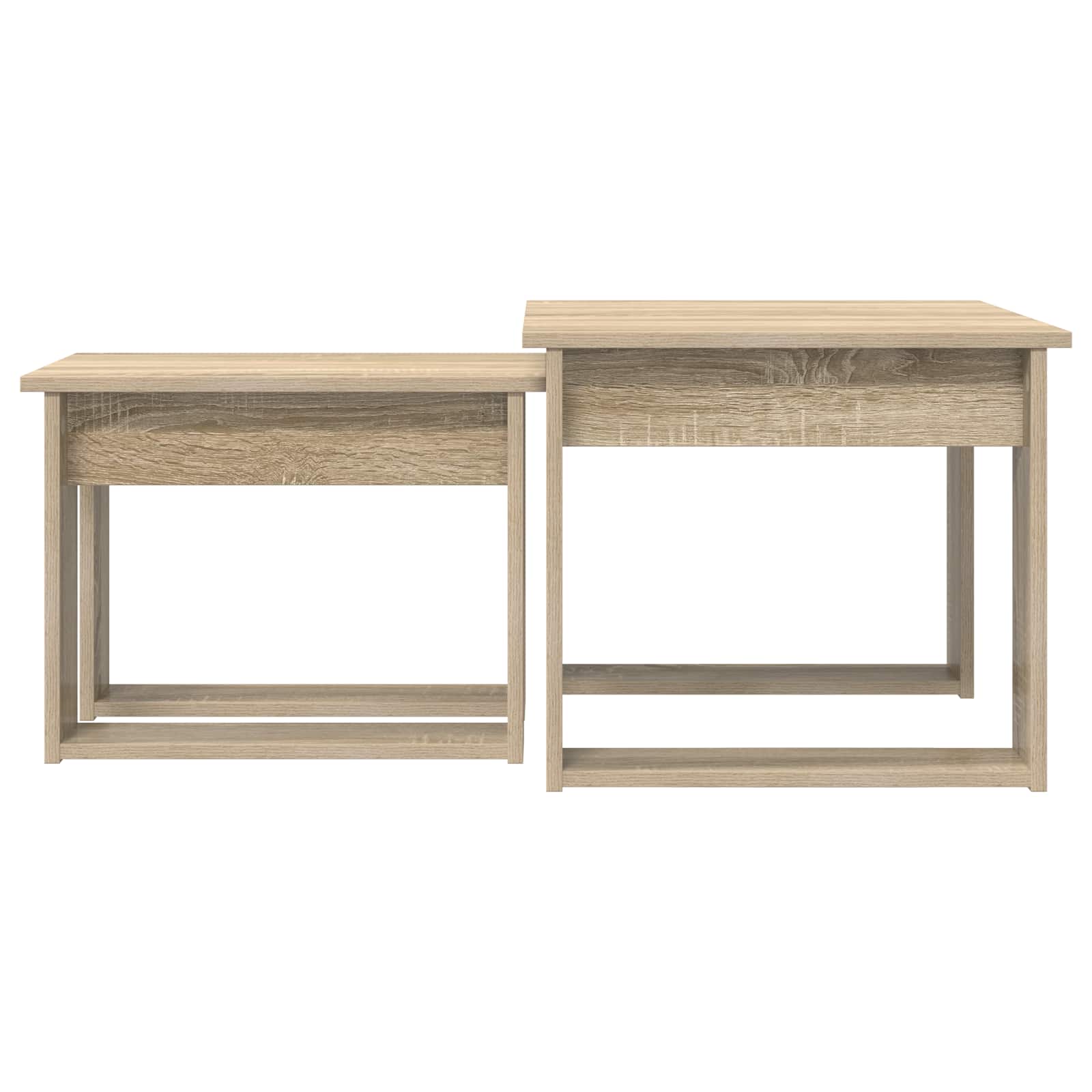 Kaffeetisch Set 2 stk. Sonoma-Eiche 50 x 52 x 42 cm
