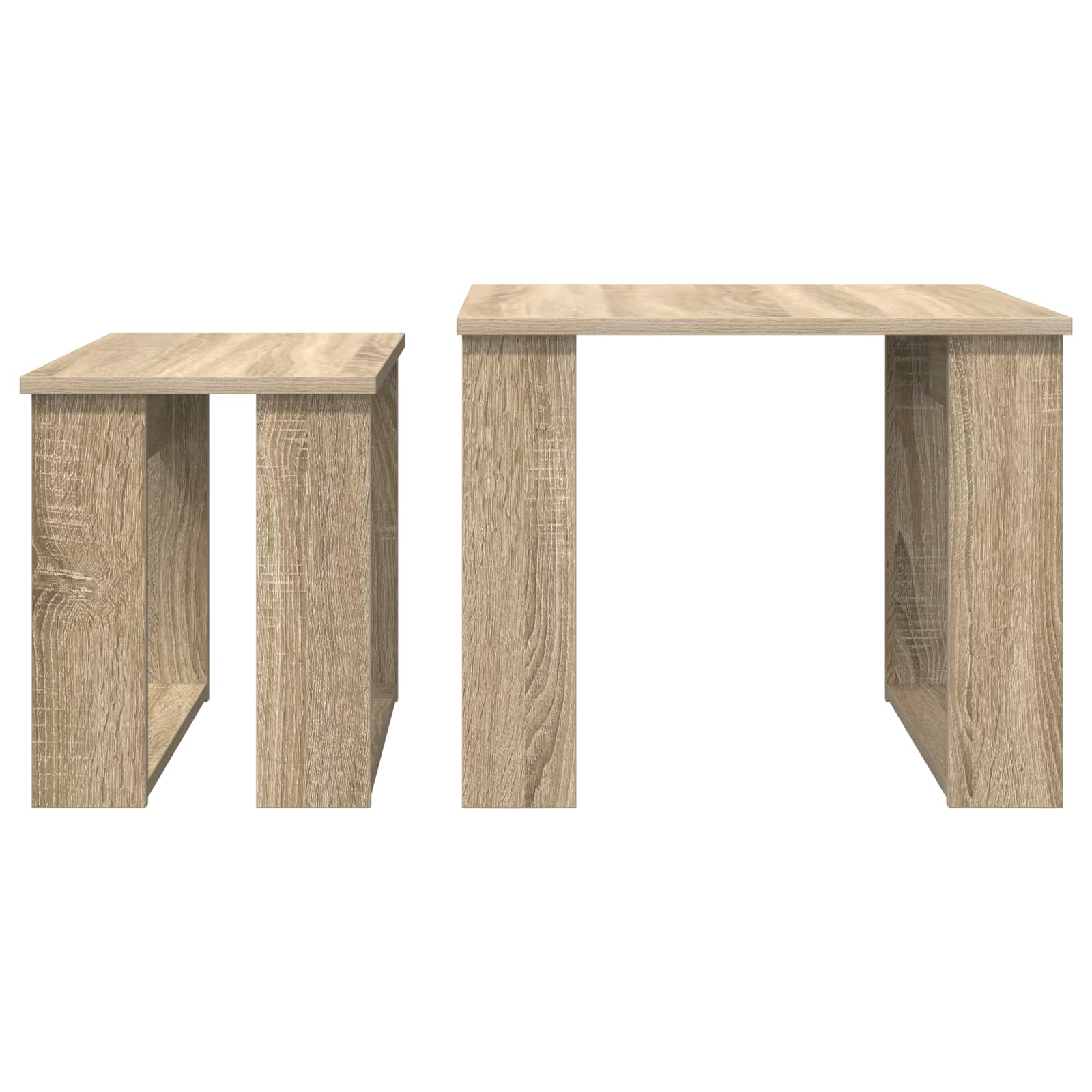 Kaffeetisch Set 2 stk. Sonoma-Eiche 50 x 52 x 42 cm
