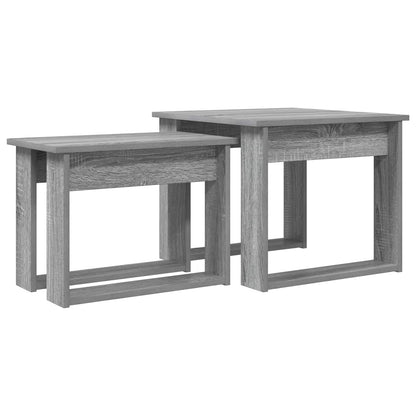 Kaffeetisch Set 2 stk. Graues Sonoma 50 x 52 x 42 cm