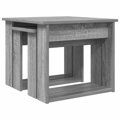 Kaffeetisch Set 2 stk. Graues Sonoma 50 x 52 x 42 cm