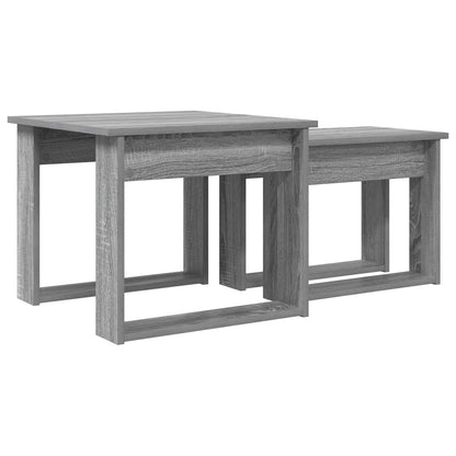 Kaffeetisch Set 2 stk. Graues Sonoma 50 x 52 x 42 cm