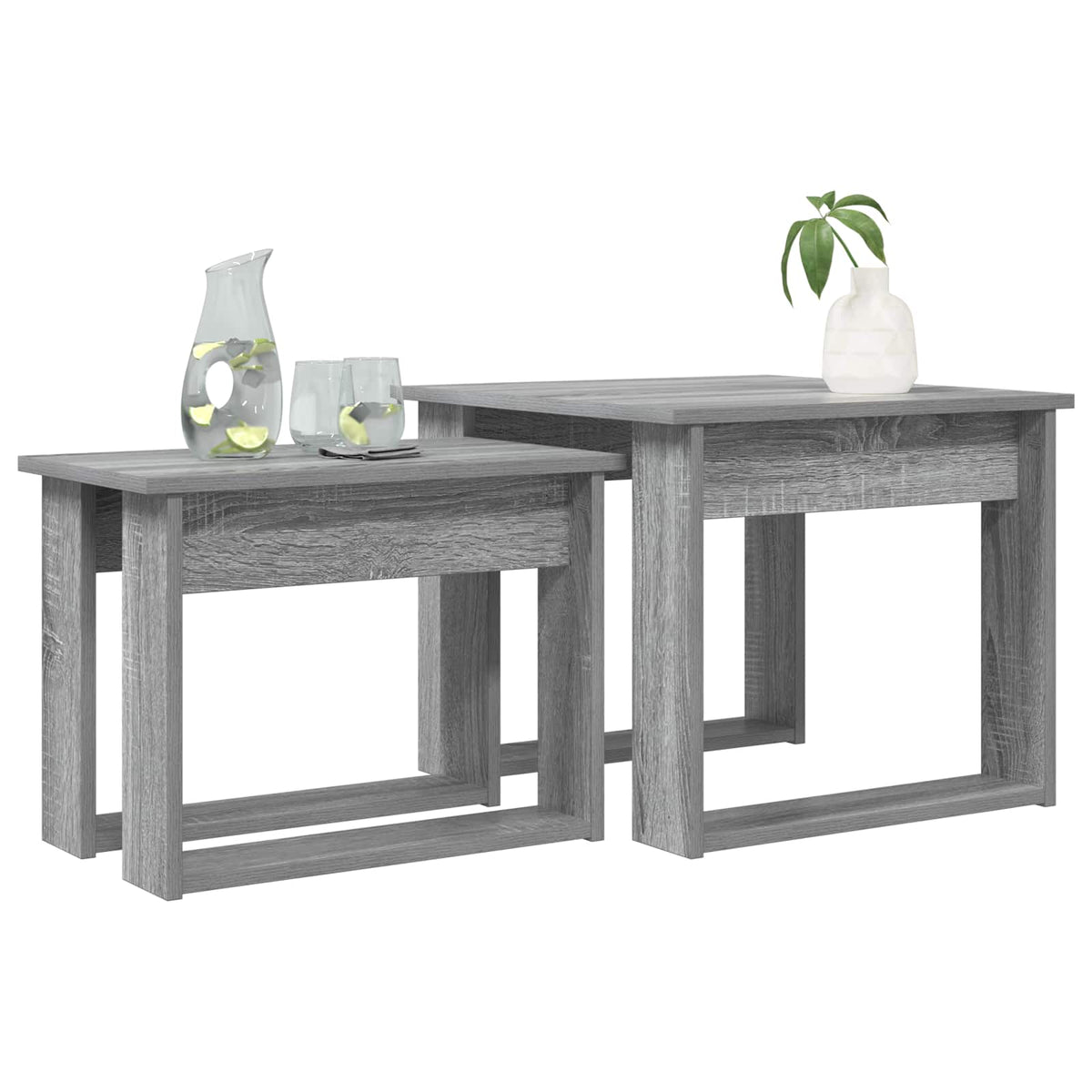 Kaffeetisch Set 2 stk. Graues Sonoma 50 x 52 x 42 cm