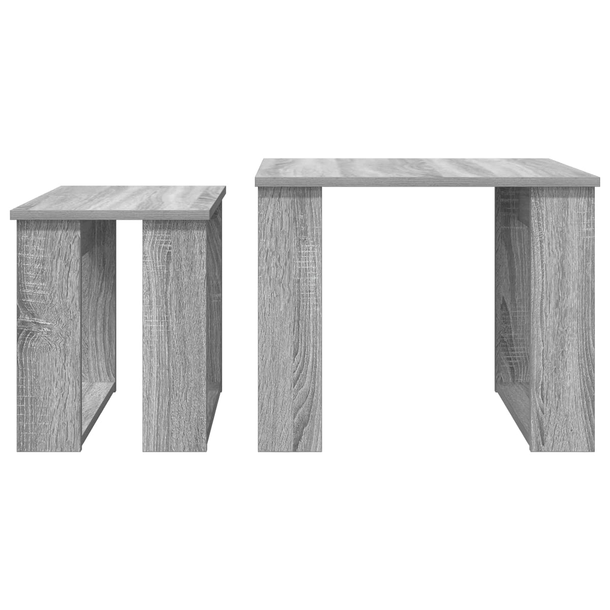 Kaffeetisch Set 2 stk. Graues Sonoma 50 x 52 x 42 cm