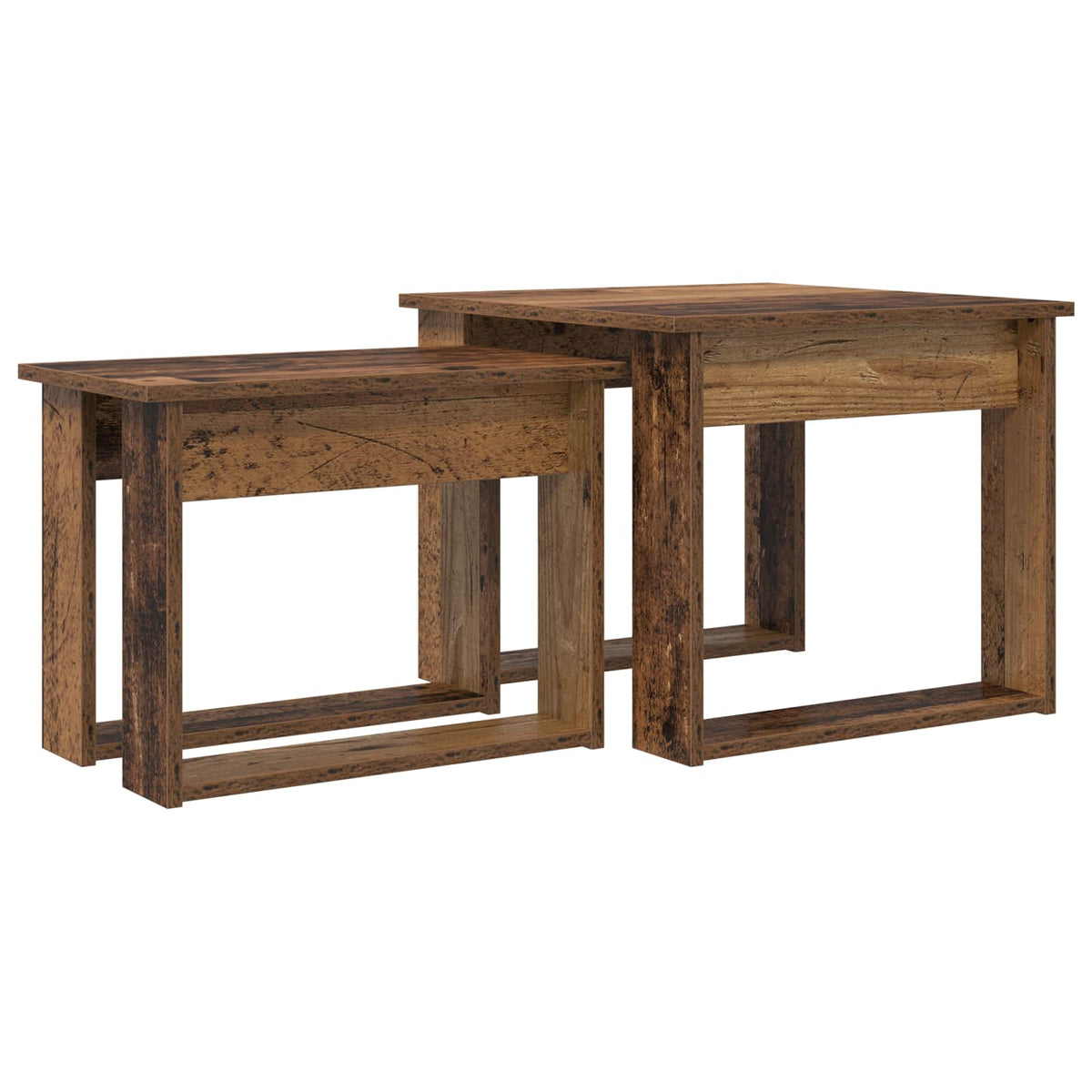 Kaffeetisch Set 2 stk. Altholz 50 x 52 x 42 cm Holzwerkstoff