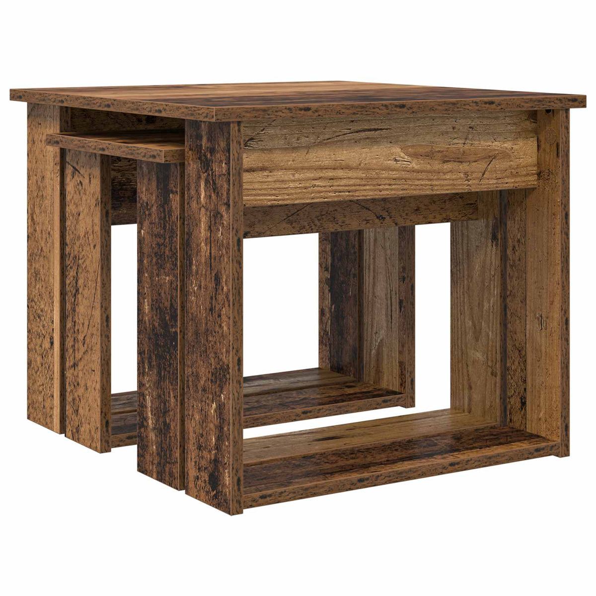 Kaffeetisch Set 2 stk. Altholz 50 x 52 x 42 cm Holzwerkstoff