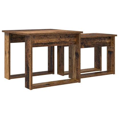 Kaffeetisch Set 2 stk. Altholz 50 x 52 x 42 cm Holzwerkstoff