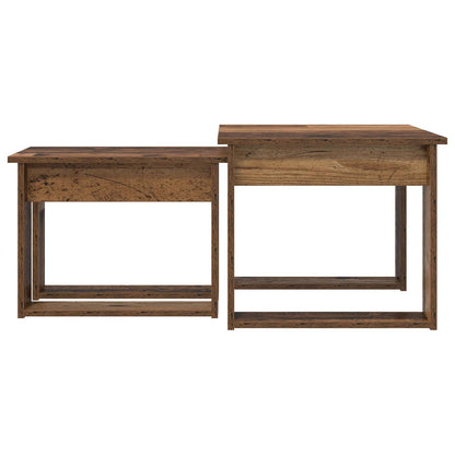 Kaffeetisch Set 2 stk. Altholz 50 x 52 x 42 cm Holzwerkstoff