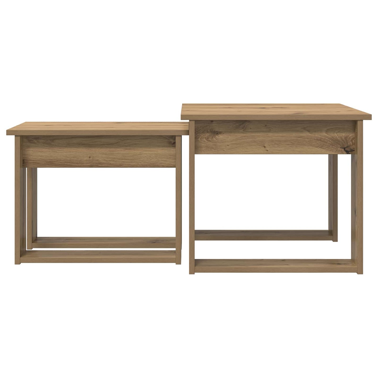 Kaffeetisch Set 2 stk. Artisan-Eiche 50 x 52 x 42 cm