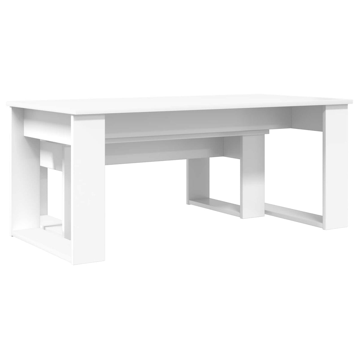 Kaffeetisch Set 2 stk. Weiß 100 x 50 x 42 cm Holzwerkstoff