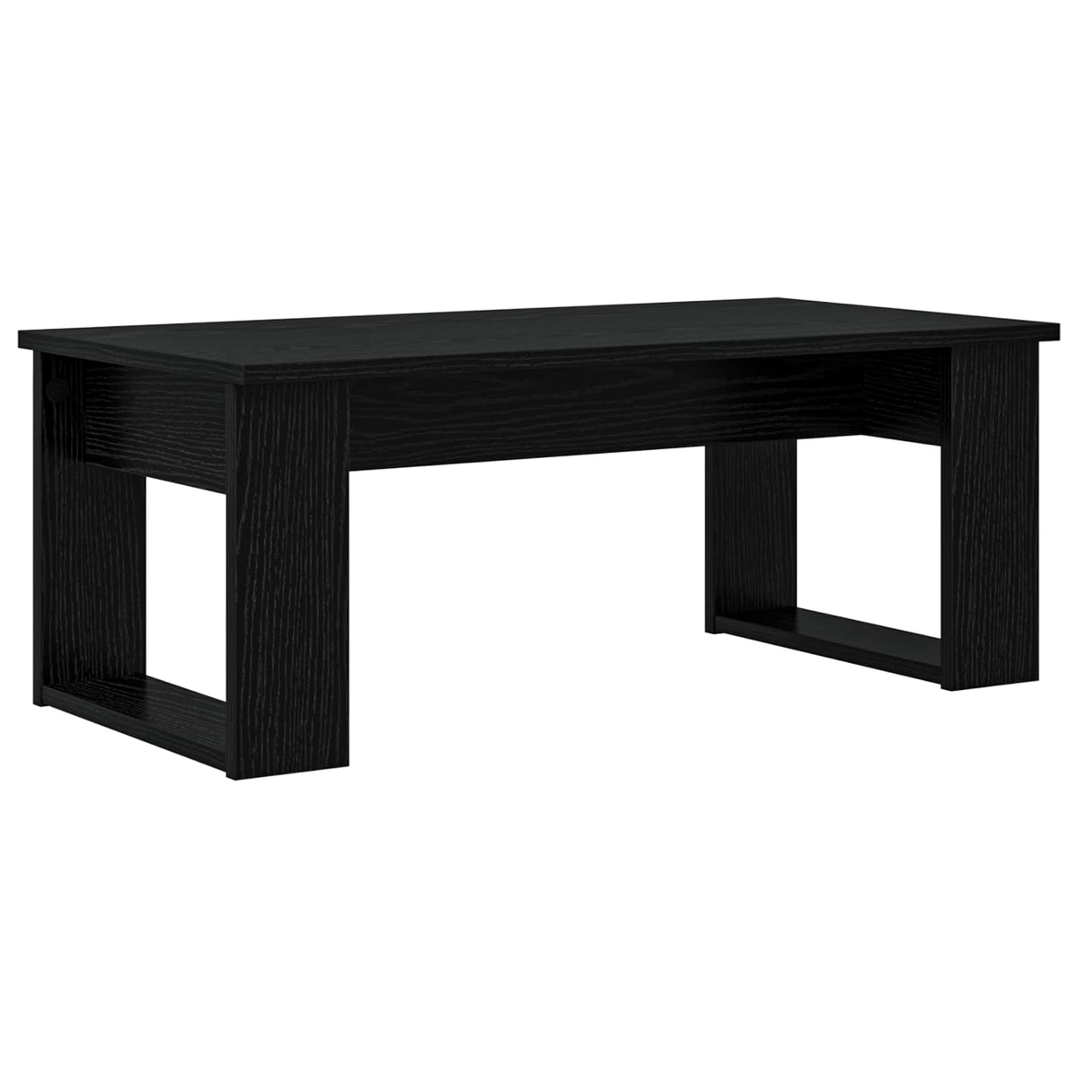 Kaffeetisch Set 2 stk. Schwarz Eichen-Optik 100 x 50 x 42 cm
