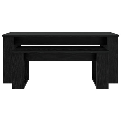 Kaffeetisch Set 2 stk. Schwarz Eichen-Optik 100 x 50 x 42 cm