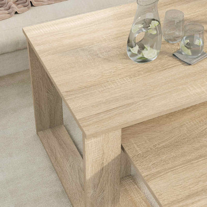 Kaffeetisch Set 2 stk. Sonoma-Eiche 100 x 50 x 42 cm
