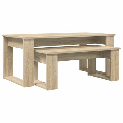 Kaffeetisch Set 2 stk. Sonoma-Eiche 100 x 50 x 42 cm