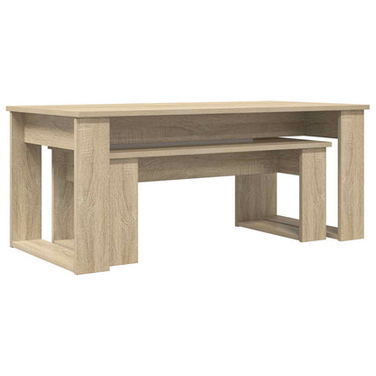 Kaffeetisch Set 2 stk. Sonoma-Eiche 100 x 50 x 42 cm