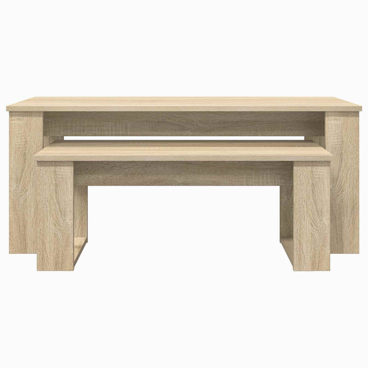 Kaffeetisch Set 2 stk. Sonoma-Eiche 100 x 50 x 42 cm