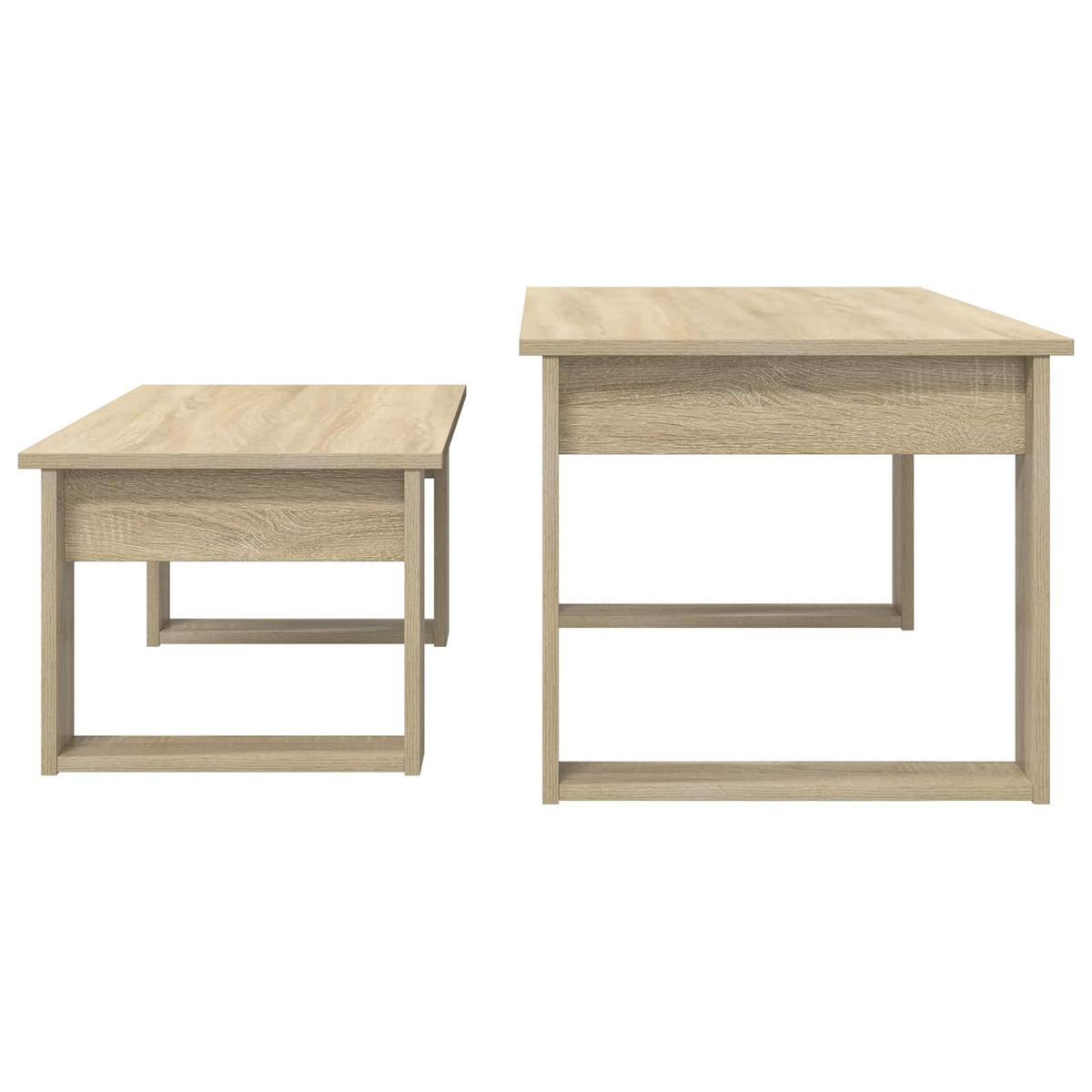 Kaffeetisch Set 2 stk. Sonoma-Eiche 100 x 50 x 42 cm