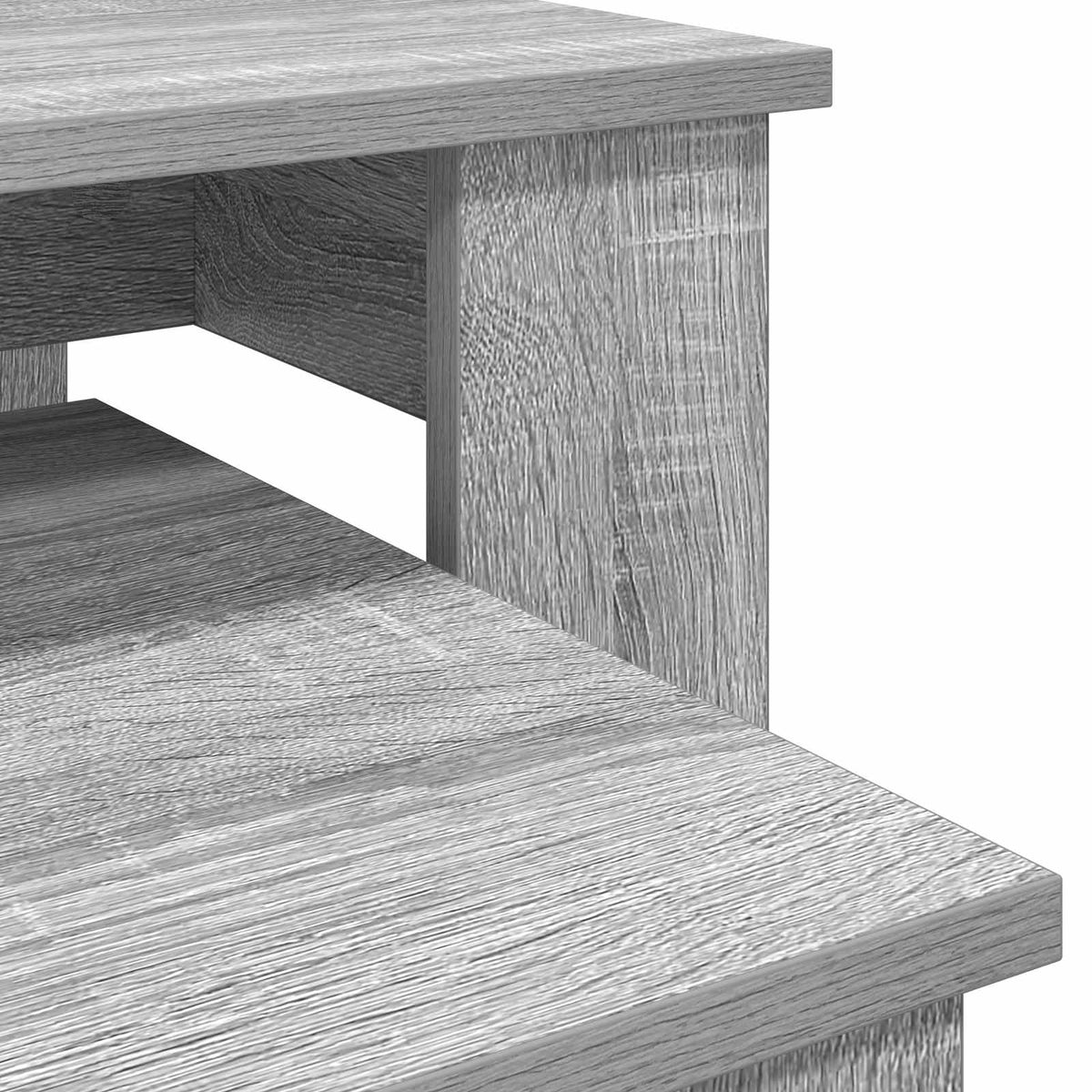 Kaffeetisch Set 2 stk. Sonoma-Grau 100 x 50 x 42 cm