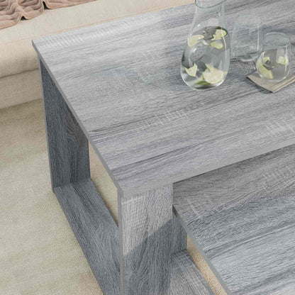 Kaffeetisch Set 2 stk. Sonoma-Grau 100 x 50 x 42 cm