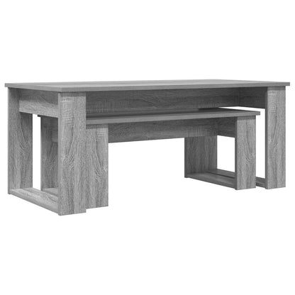Kaffeetisch Set 2 stk. Sonoma-Grau 100 x 50 x 42 cm